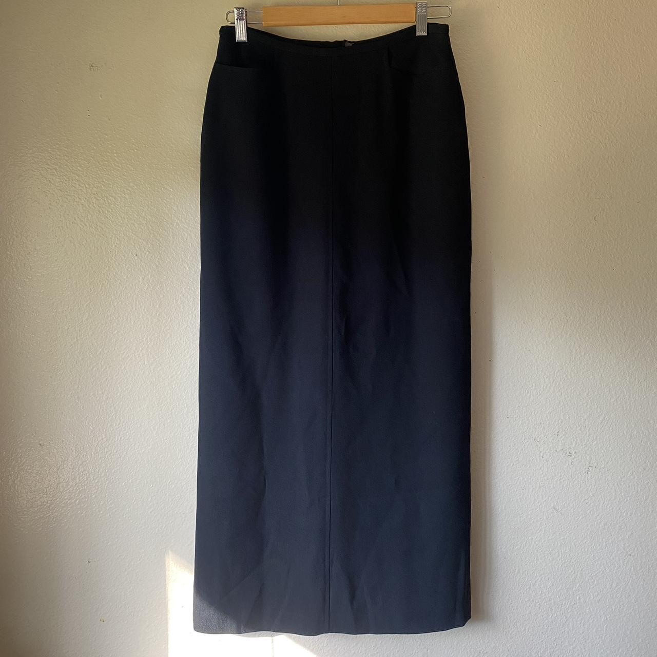 Vintage tailored black skirt. Super simple yet... - Depop