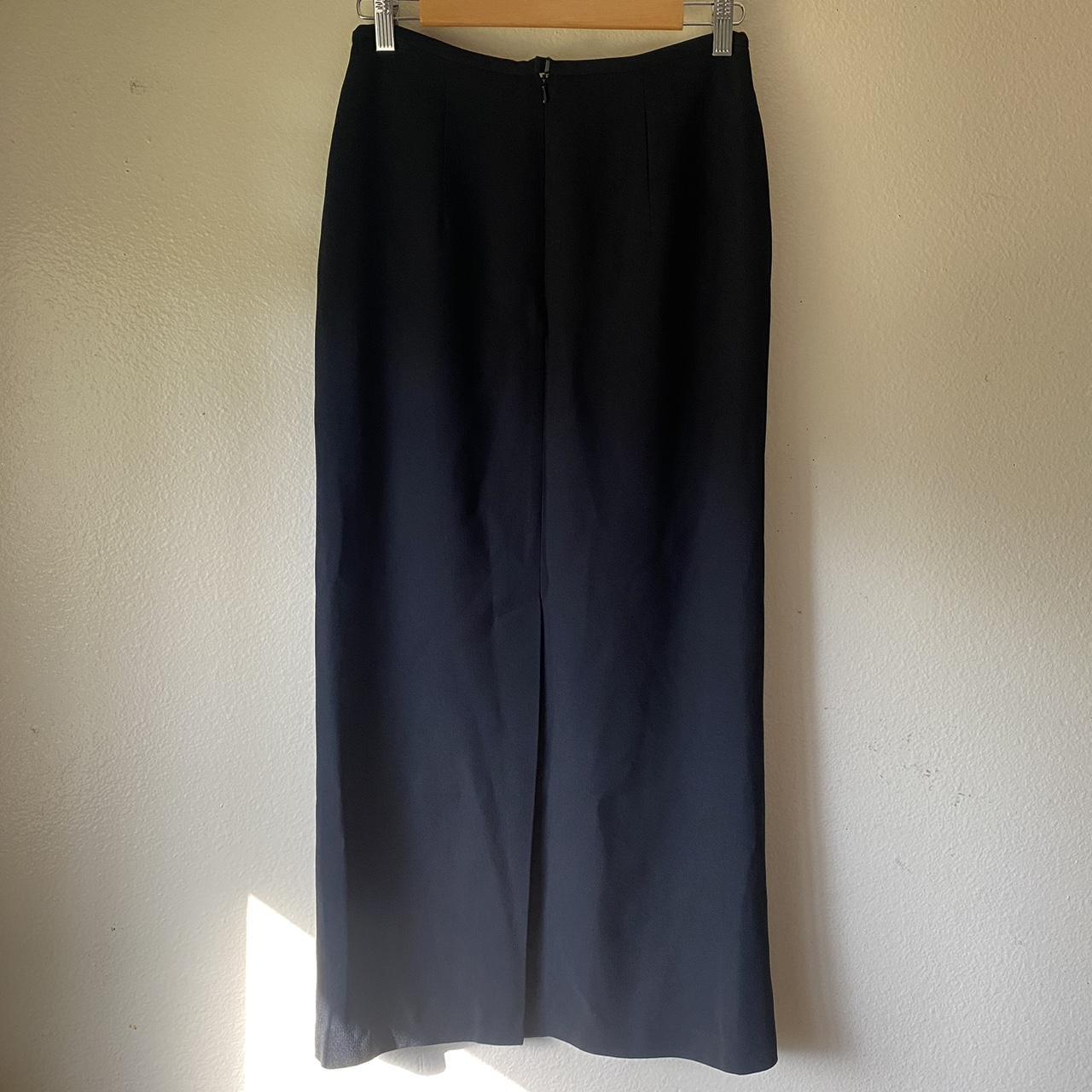 Vintage tailored black skirt. Super simple yet... - Depop