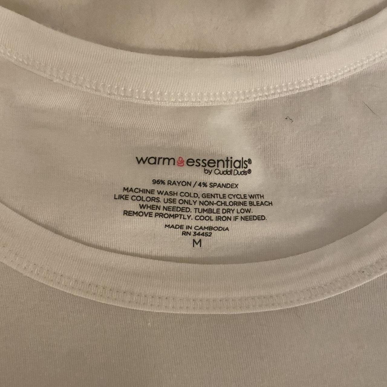 Cuddl Duds Women's White and Cream Vest-undershirts (3)