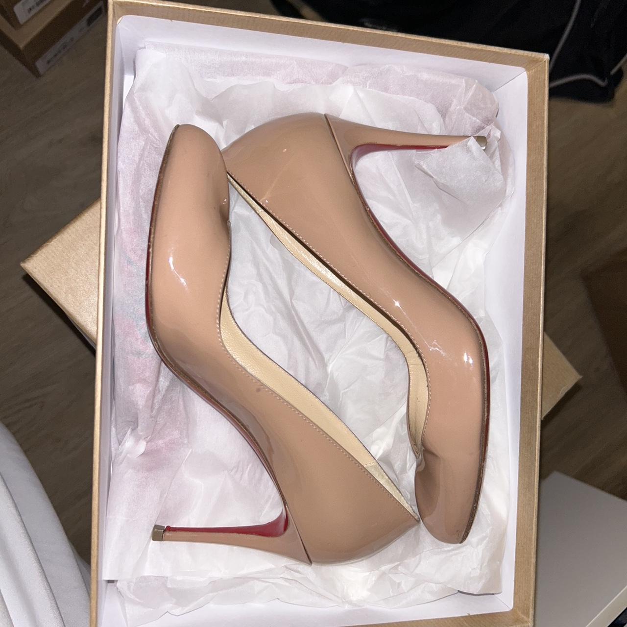 Christian Louboutin Pigalle Plato Platform; Nude;... - Depop