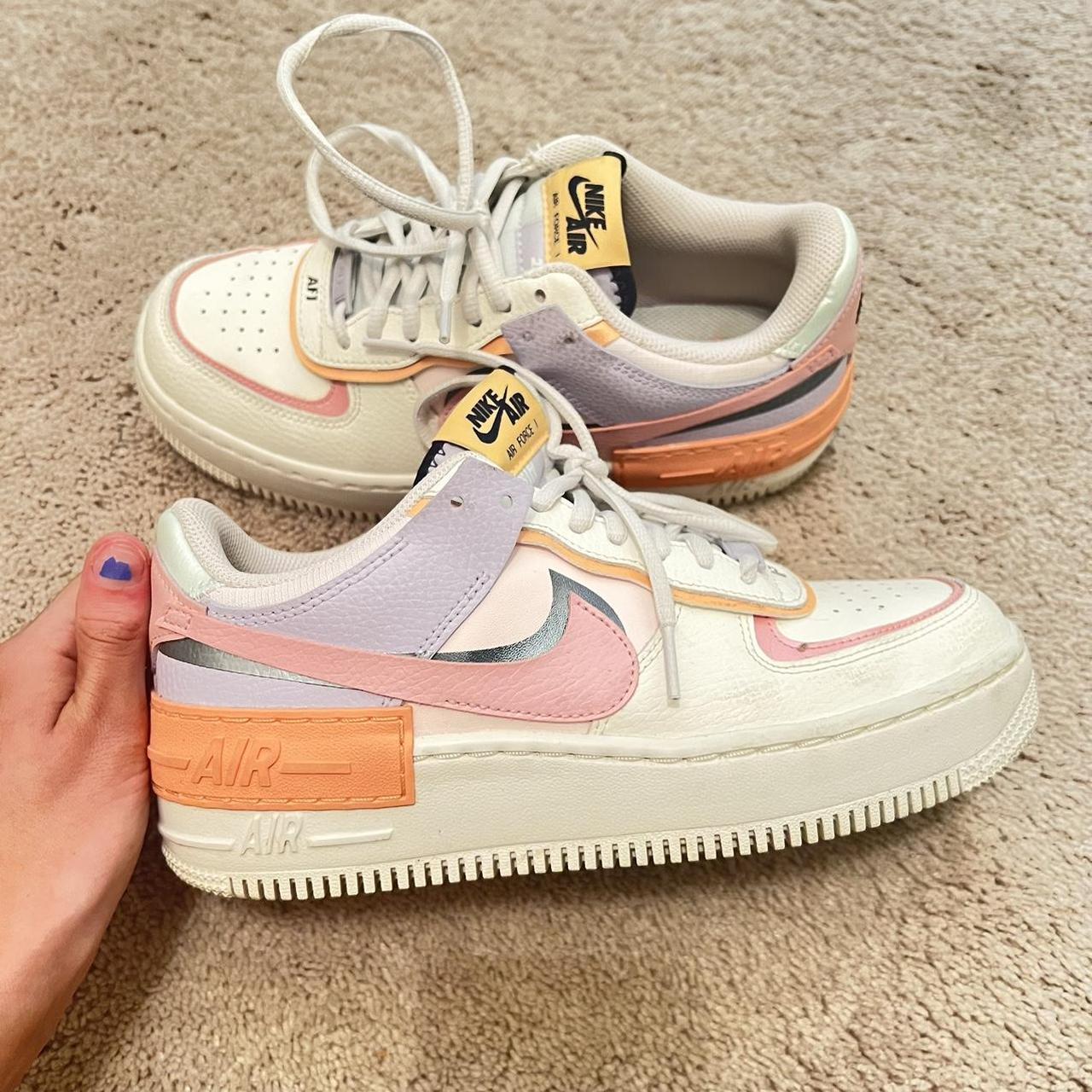 Nike Women's White and Pink Trainers