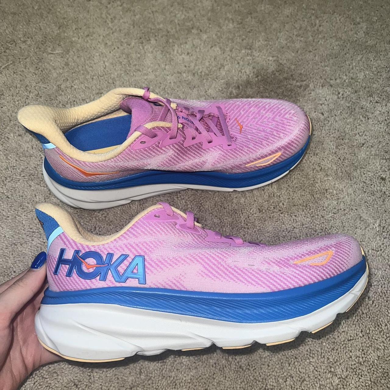 Hoka One One Clifton 9 Condition- wore once Size-... - Depop