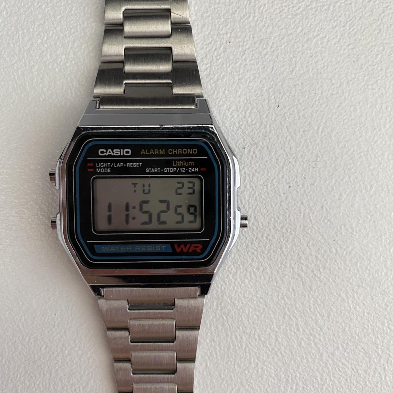 CASIO stainless steel A158W watch Water resistant,... - Depop