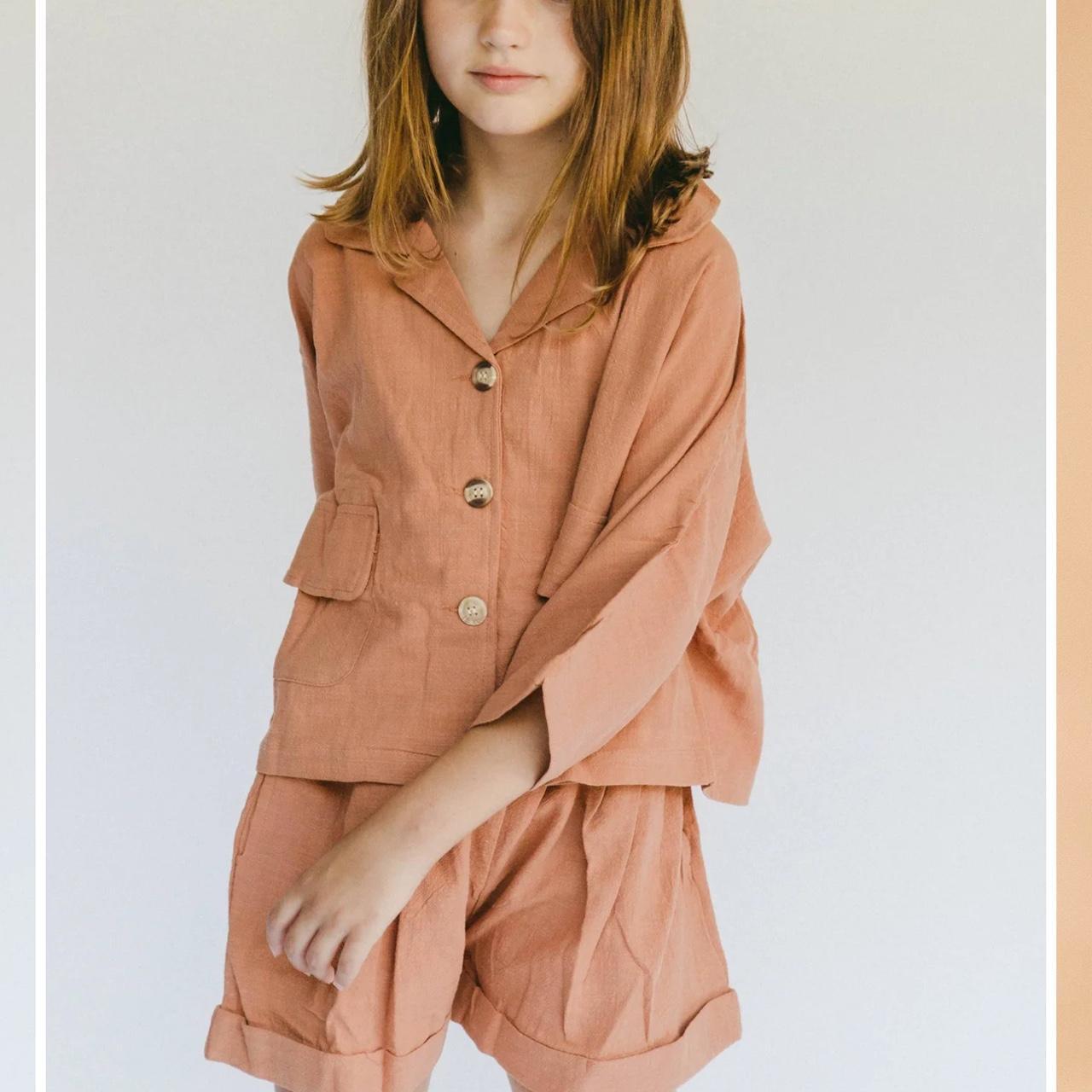 The Lullaby Club Kids Lounge Set in Clay XS (24... Depop