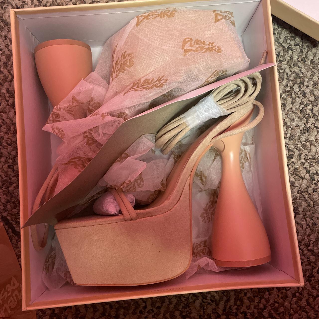 Nude immi suede Public desire heels. Very good... - Depop