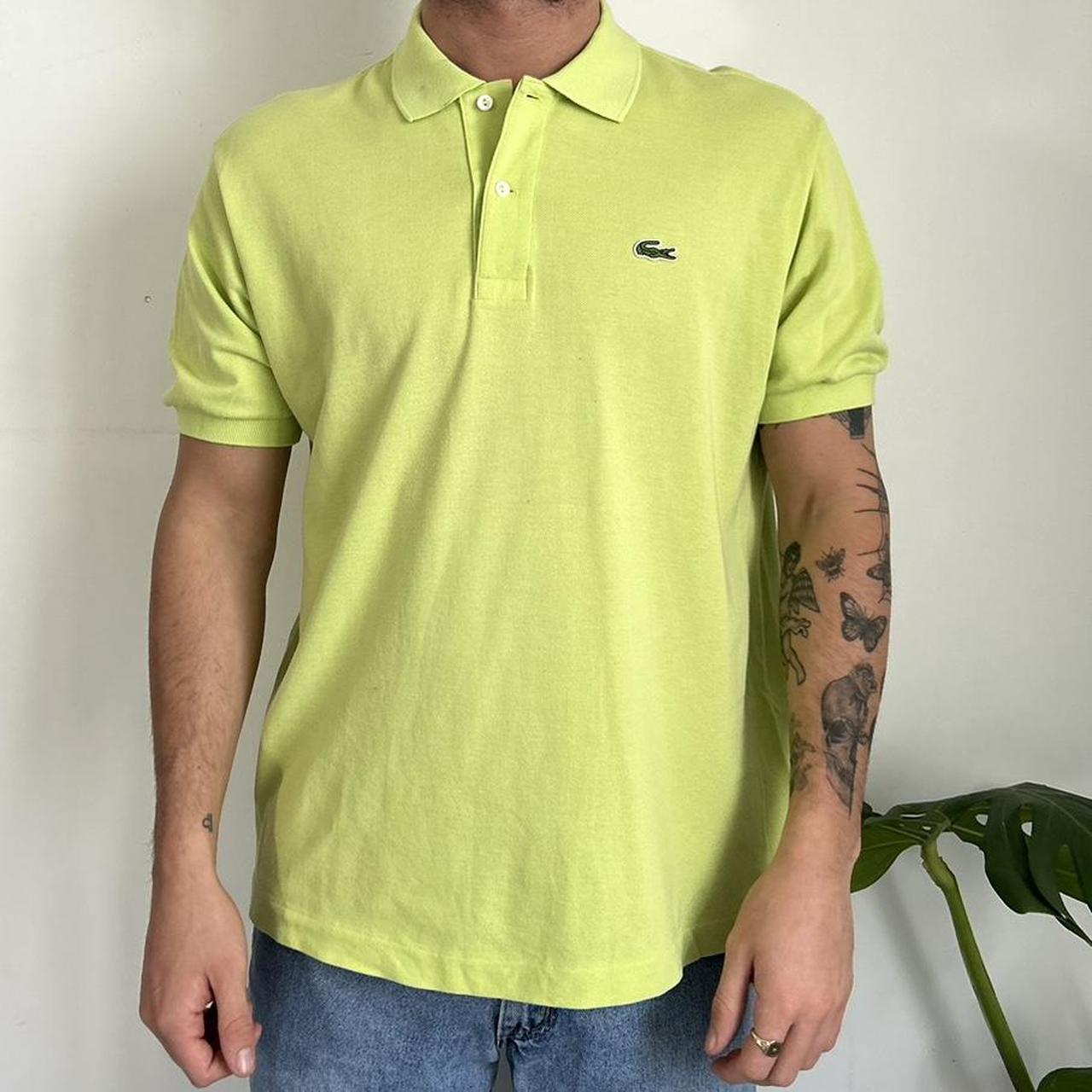 Lime green 2025 lacoste polo