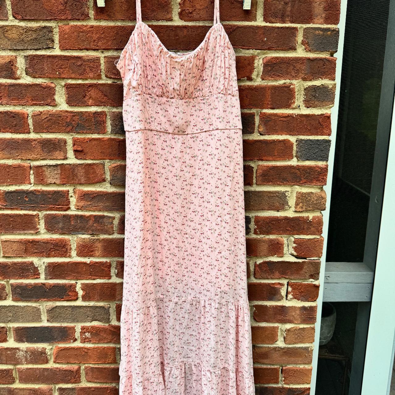 Altar'd state pink floral maxi dress Perfect... - Depop