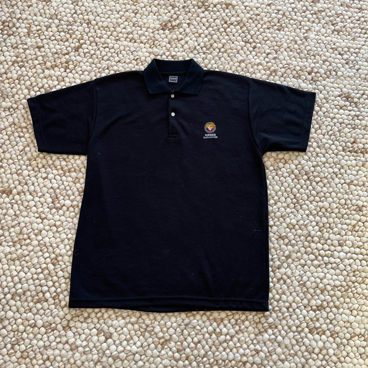 Versace Jeans Couture Men's Black Polo-shirts | Depop