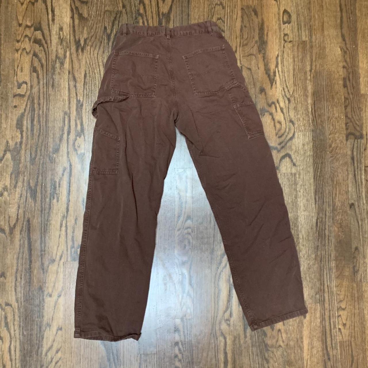 Brown garage cargo pants - Depop