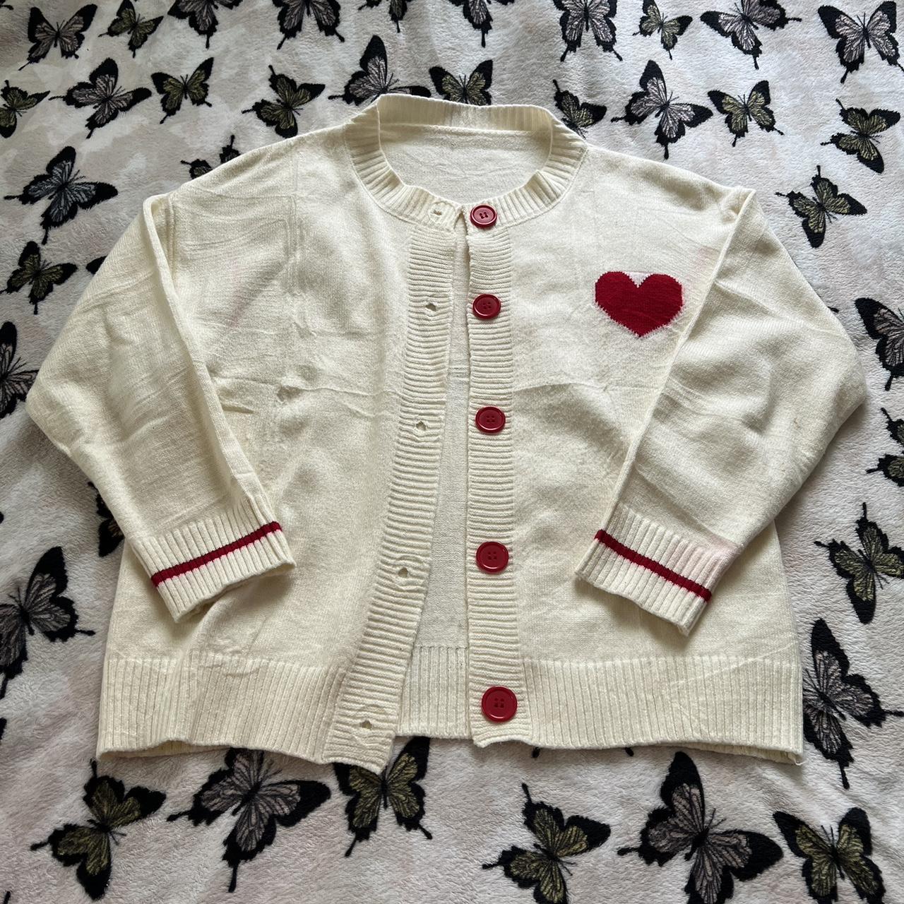 Heart Cardigan - Creme – ban.do