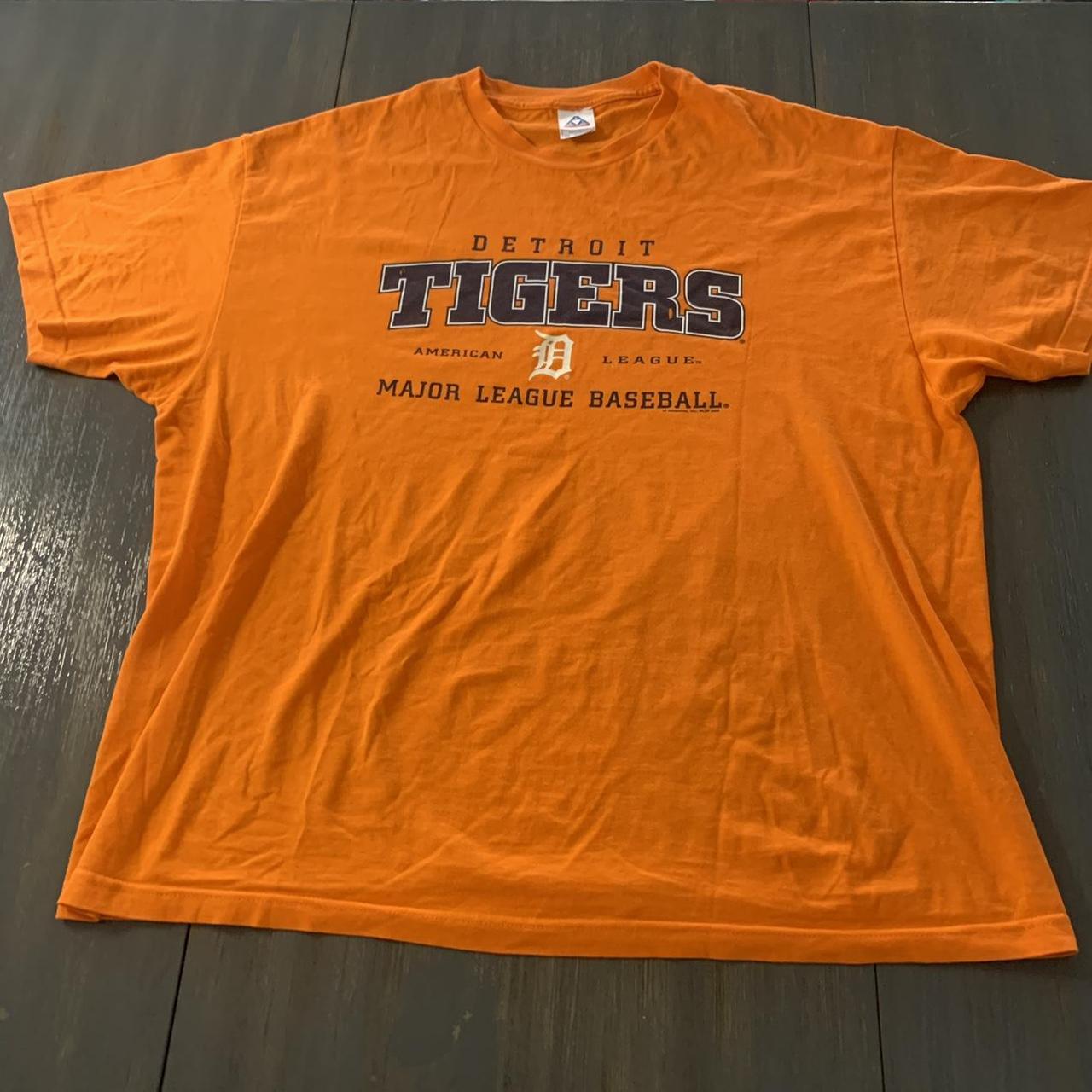 Y2K Detroit Tigers baseball shirt, great condition - Depop