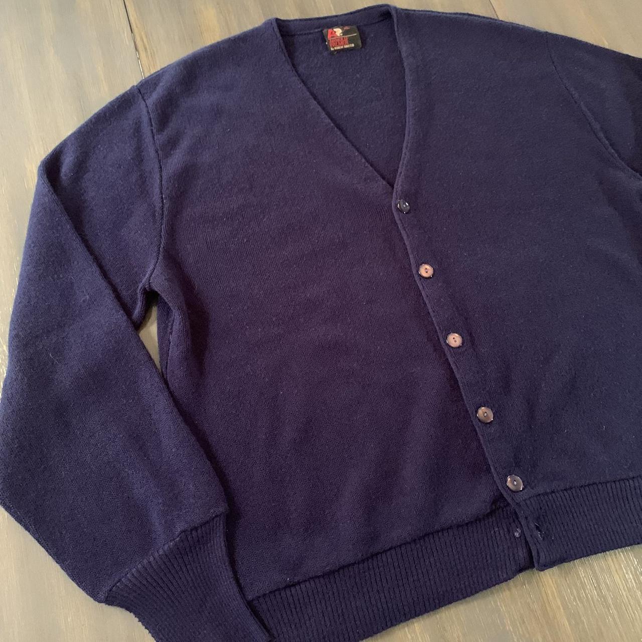 Vintage Arnold Palmer cardigan sweater size XL in... - Depop