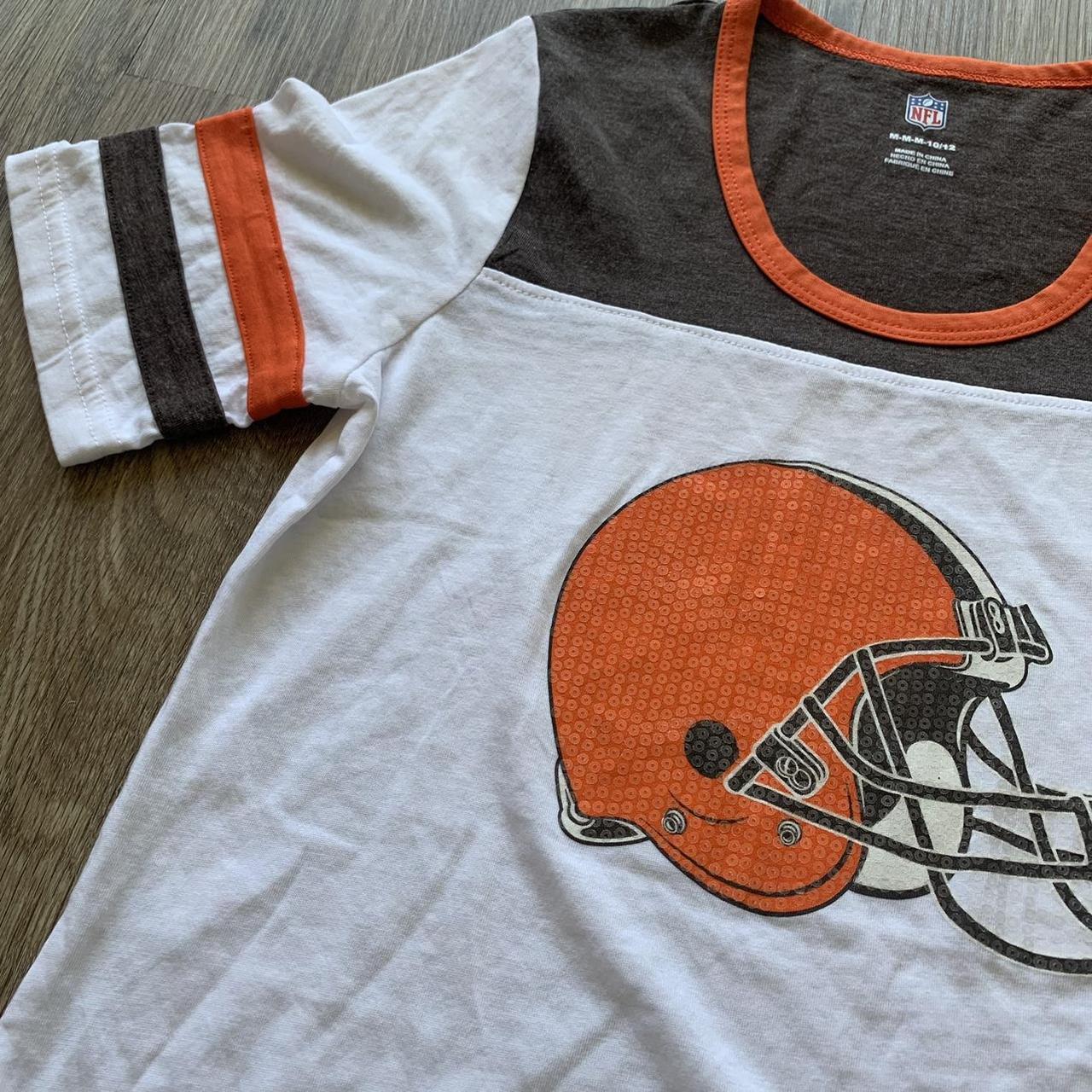 Youth Orange Cleveland Browns Helmet T-Shirt