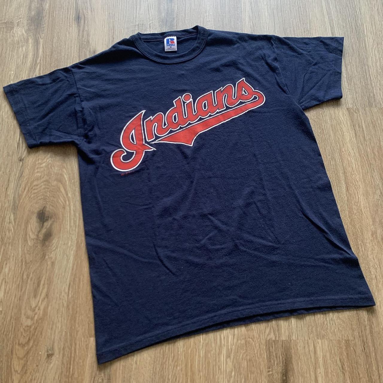 Vintage Cleveland Indians Shirt Russell Athletic - Depop