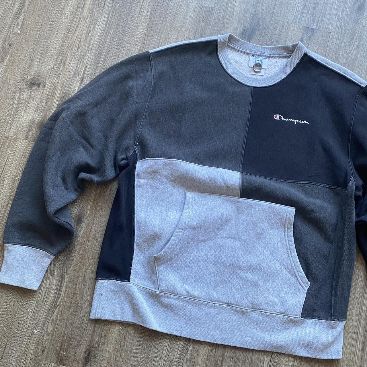 Champion colorblock outlet crewneck