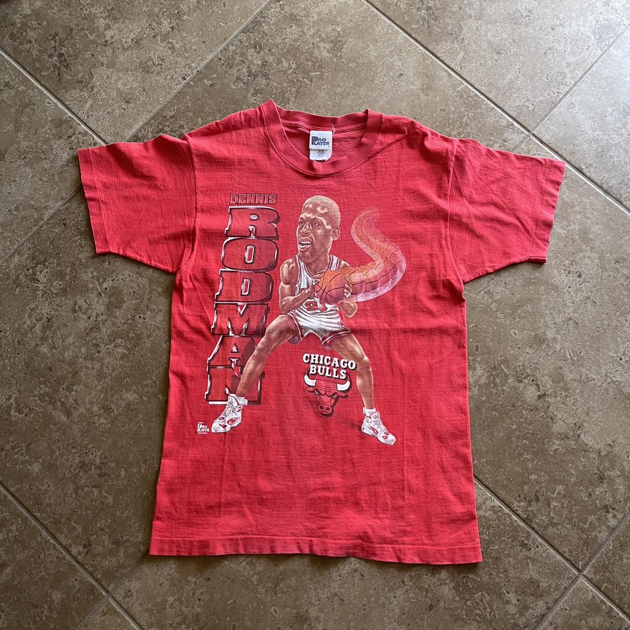 Vintage Dennis Rodman Shirt Chicago Bulls Pro Player 90s