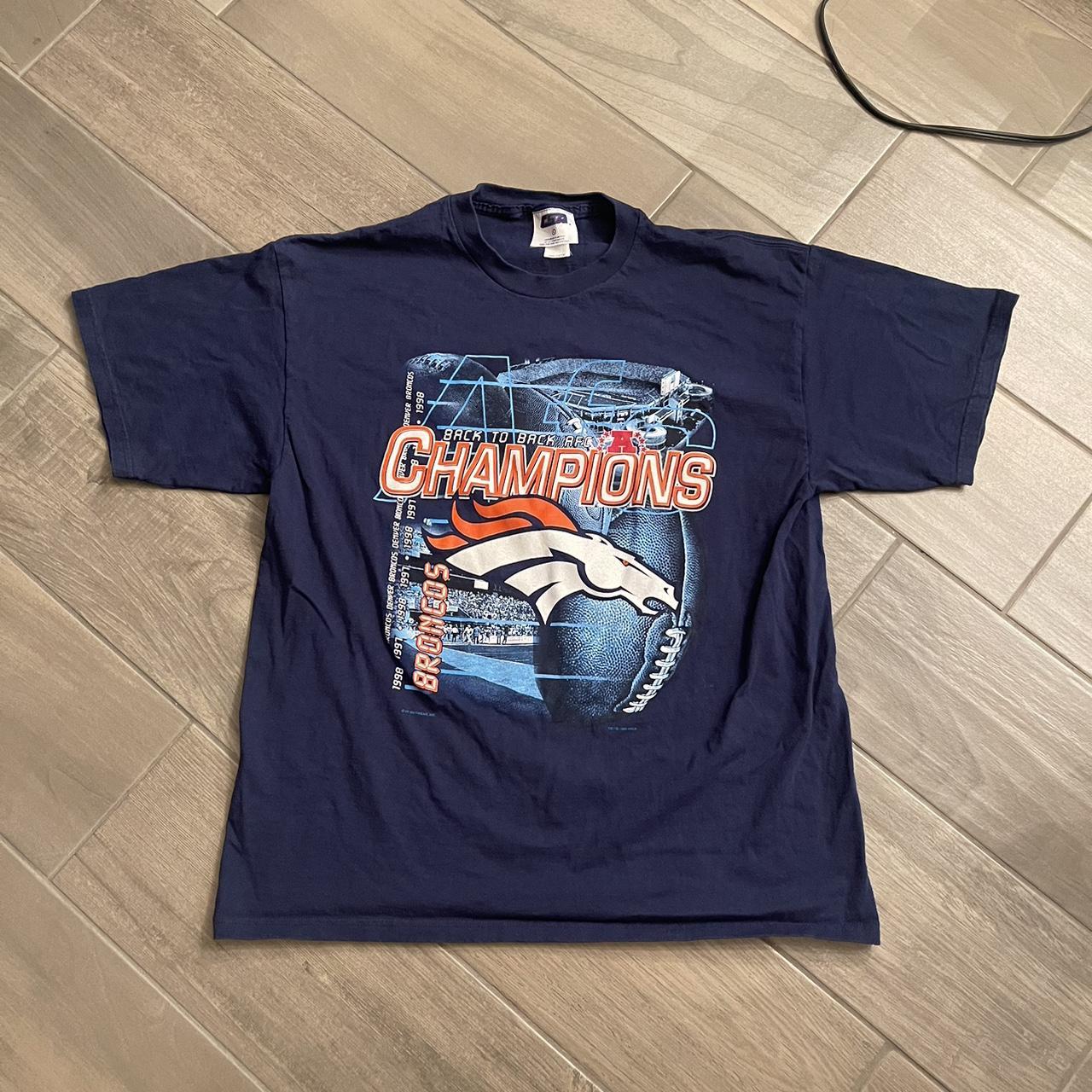 Vintage 1998 NFL AFC Champion Denver Broncos Super Bowl T-shirt