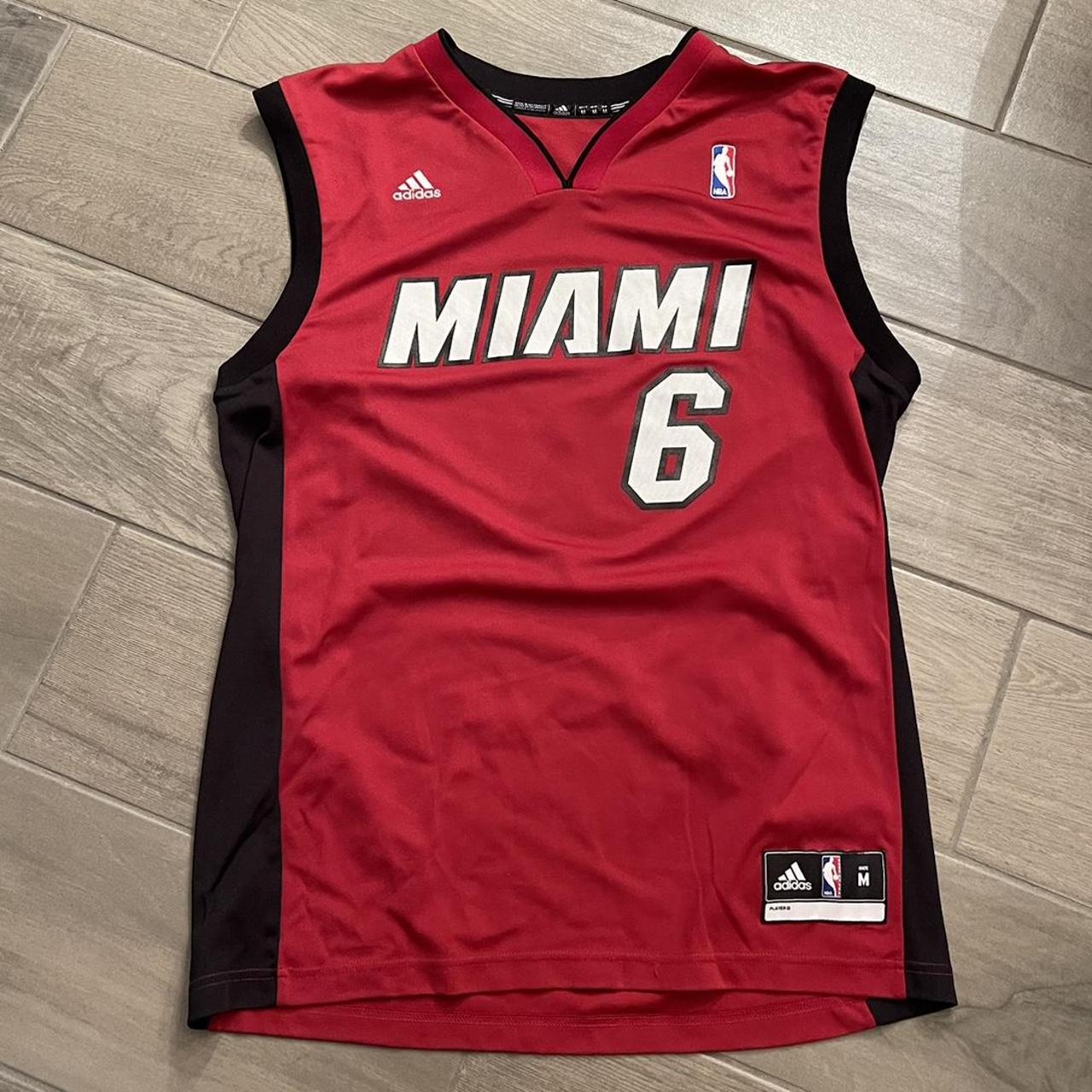 Adidas Vintage Adidas LeBron James Miami Heat jersey