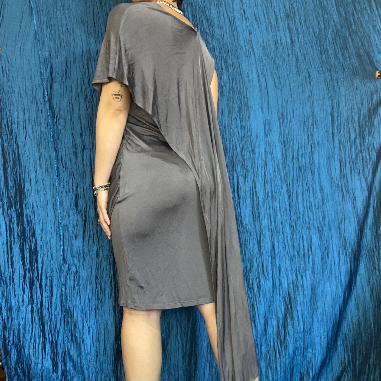 McQ Alexander McQueen Women's Silver and Grey Dress