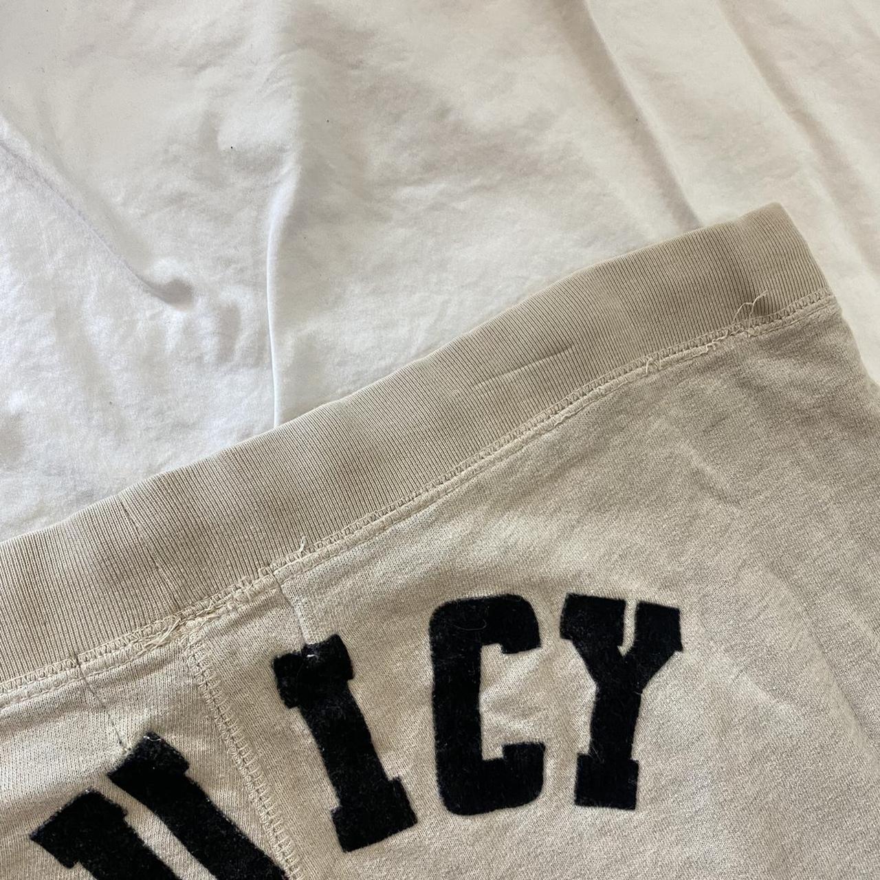 Y2k Juicy Couture Sweatpants Ivory Juicy bootcut... - Depop