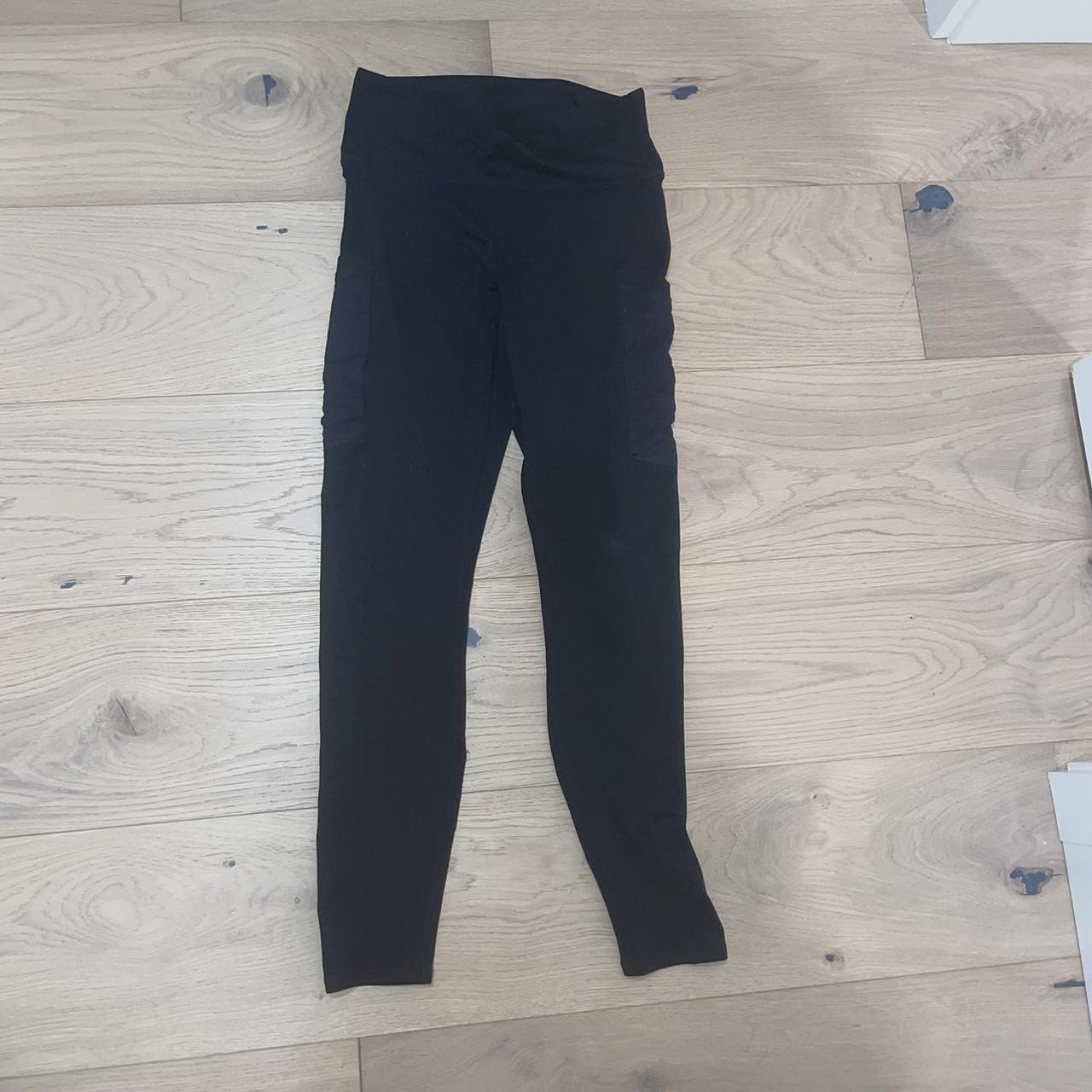 power hold by fabletics black leggings with mesh - Depop
