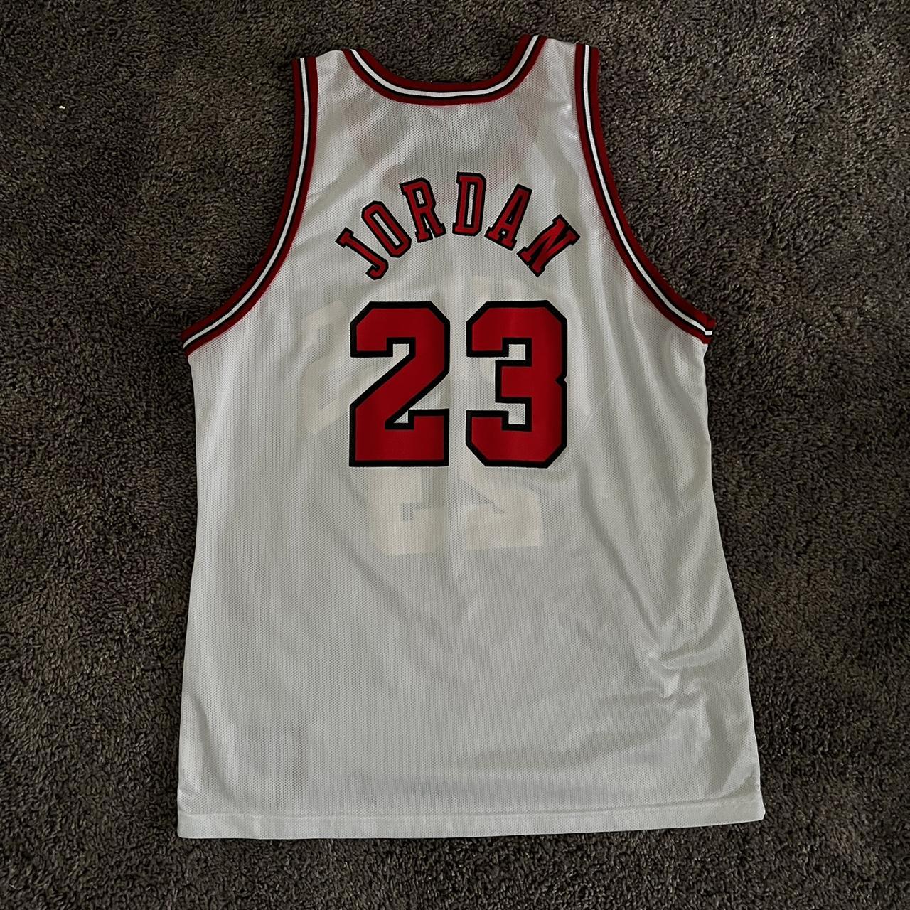 Michael Jordan Chicago Bulls home jersey Size 44 - Depop