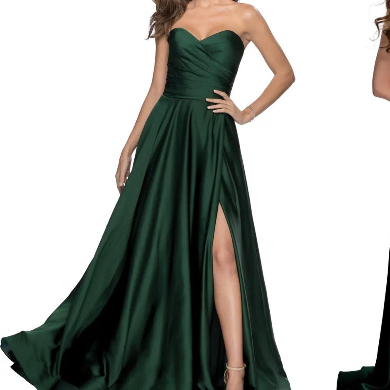 La Femme Women's Green Dress | Depop