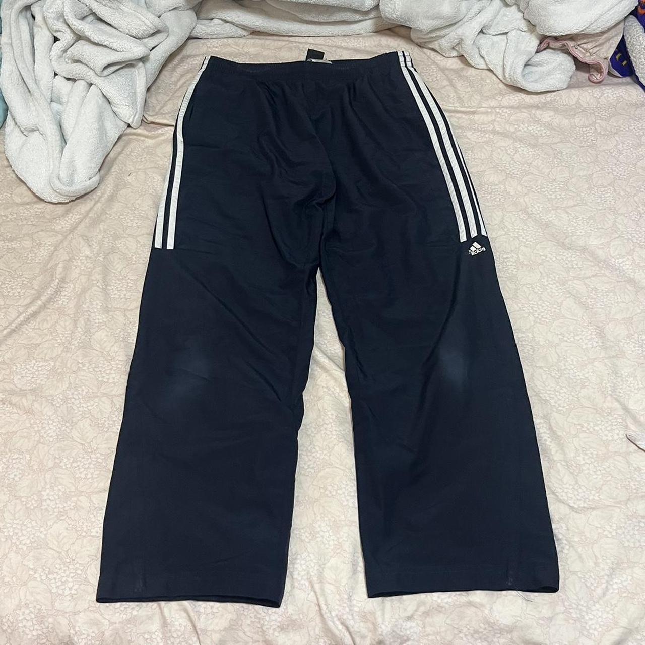 Y2K Baggy Adidas Track pants Has a Vintage faded... - Depop