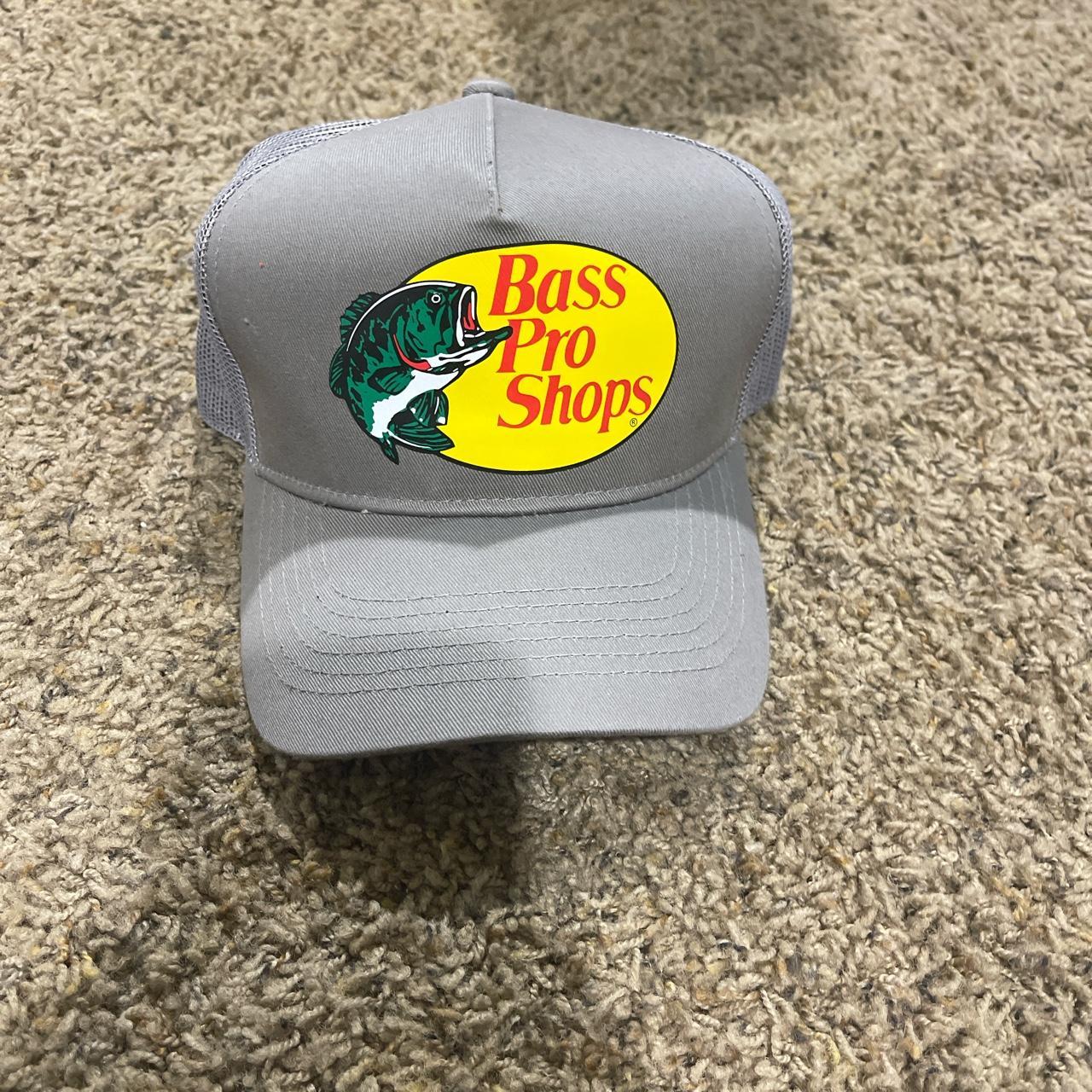 Grey Bass Pro Shops Hat Depop