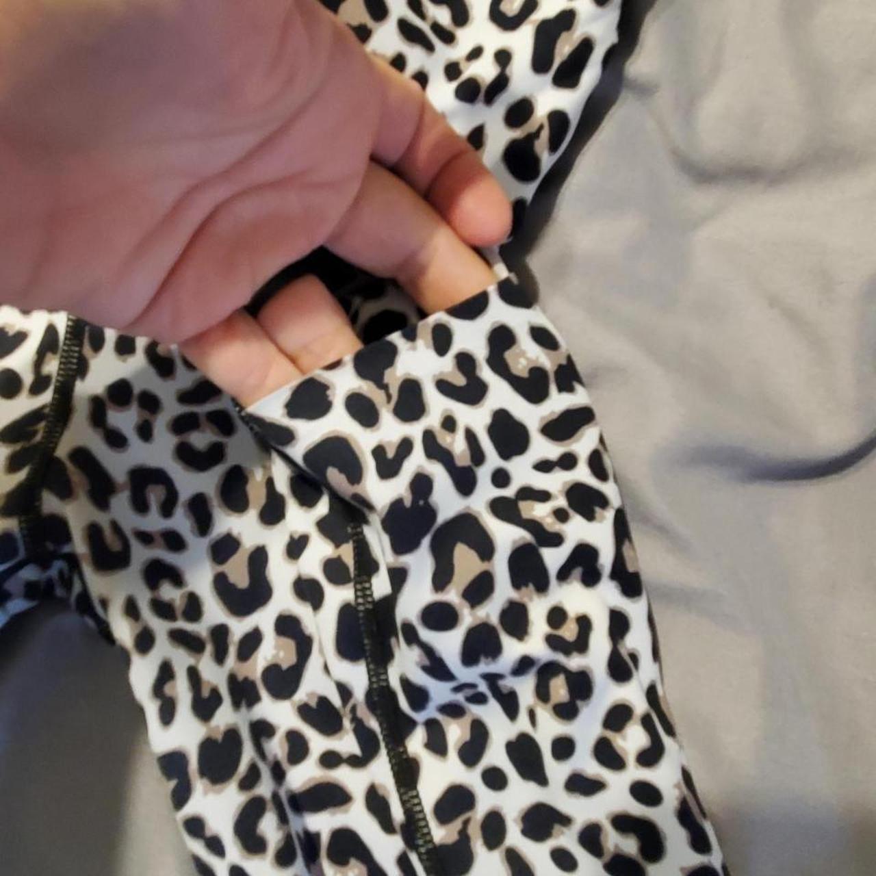 Women's Leggings - Black/White - M – OUGES High W… - image 3