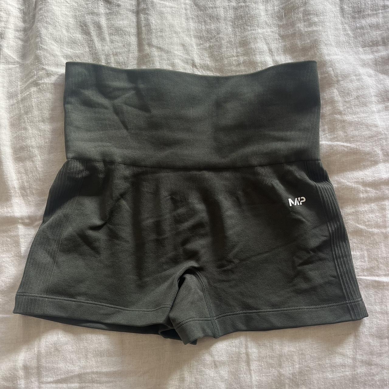 Green bike shorts size S MP women’s shape seamless... - Depop