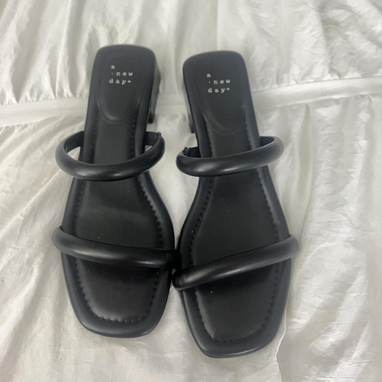 a new day sandals black sandals - last picture is... - Depop