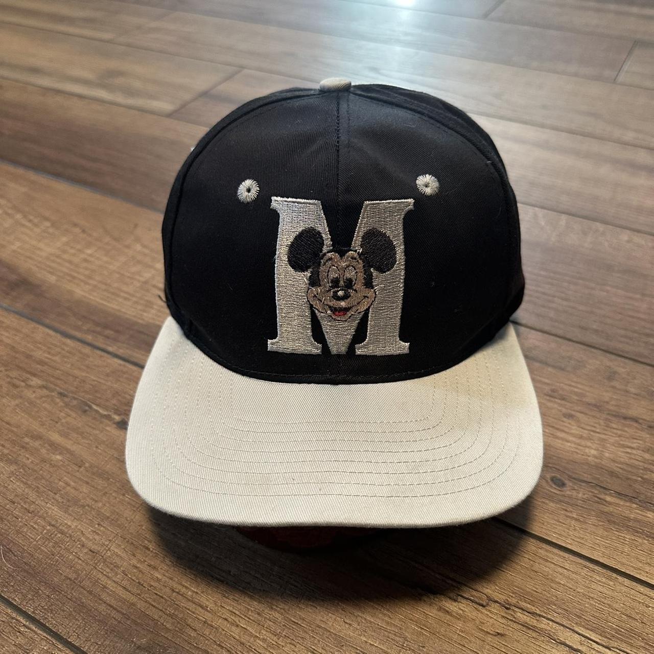 Disney Men's Hat Black/Navy – Vintage Mickey Mouse black and