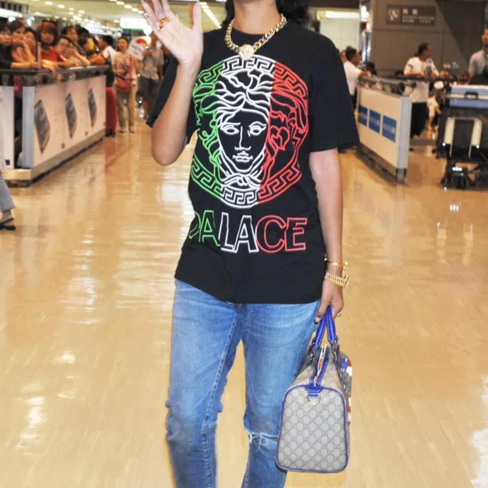 Palace (Versace) Medusa Tee - size Lge Original... - Depop