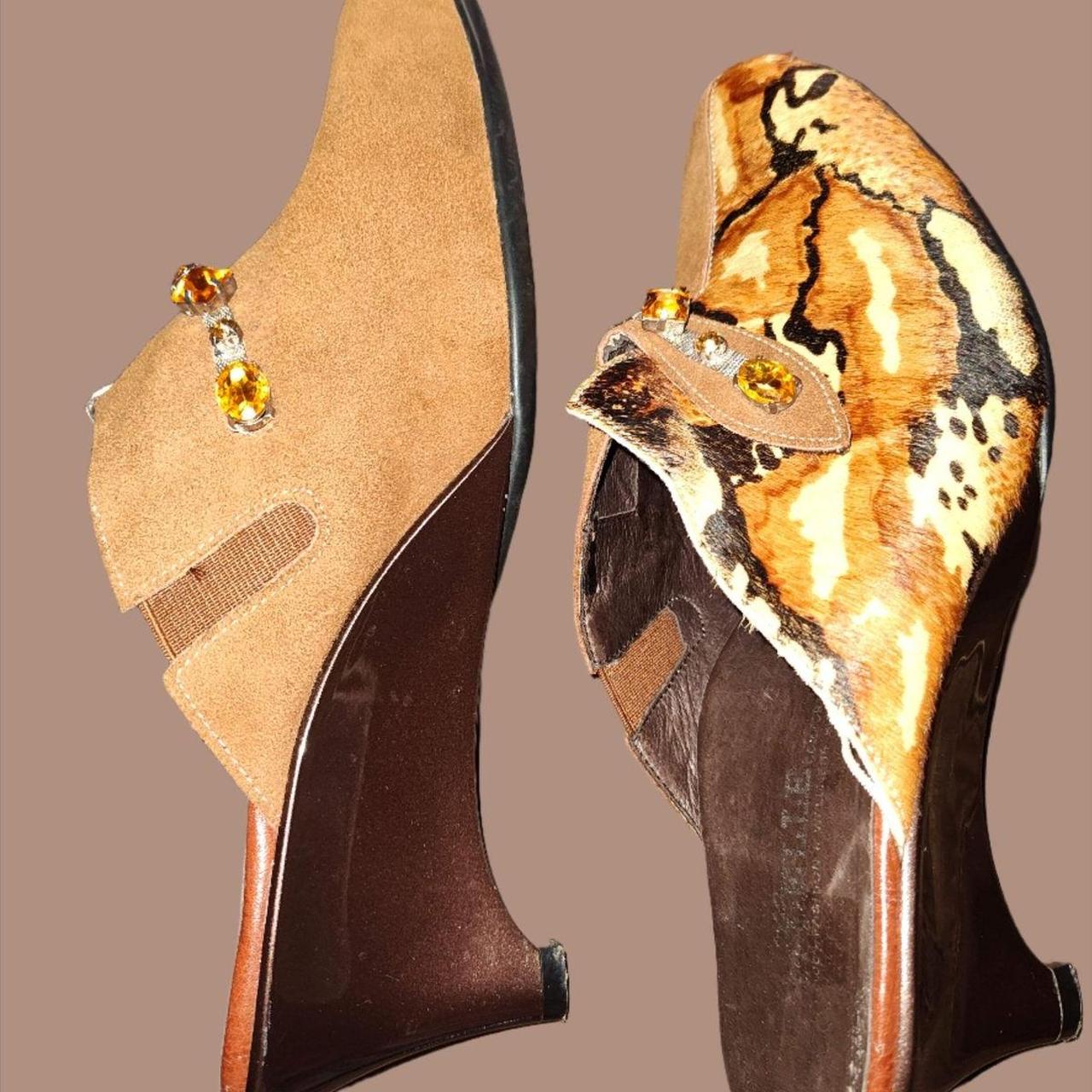 Source Unknown Women's Mules - Brown/Tan - US 9 –… - image 2