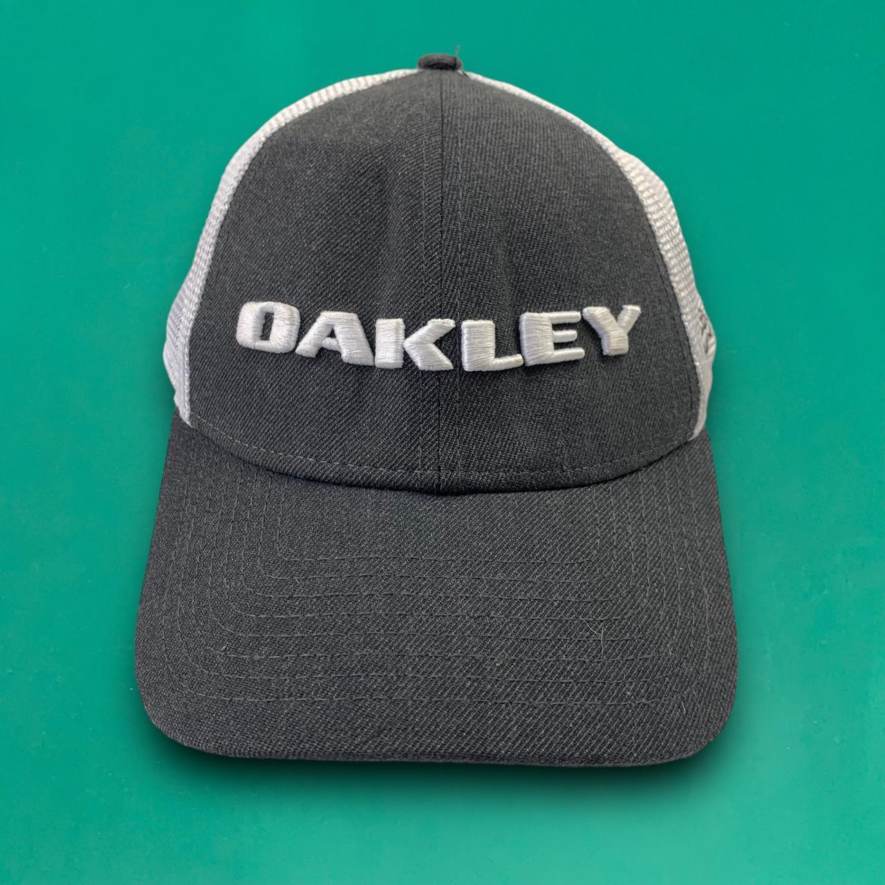 Oakley x New Era 9Forty Heavy Embroidered Spellout - Depop