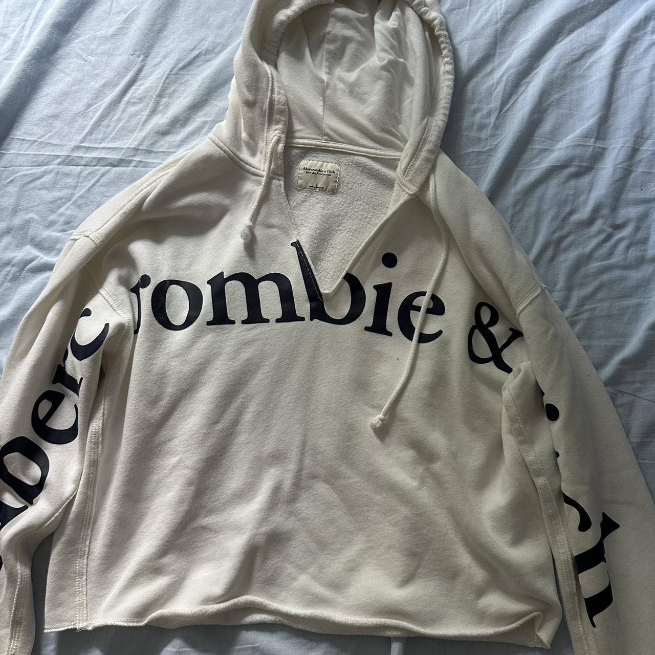 Abercrombie exploded deals logo hoodie