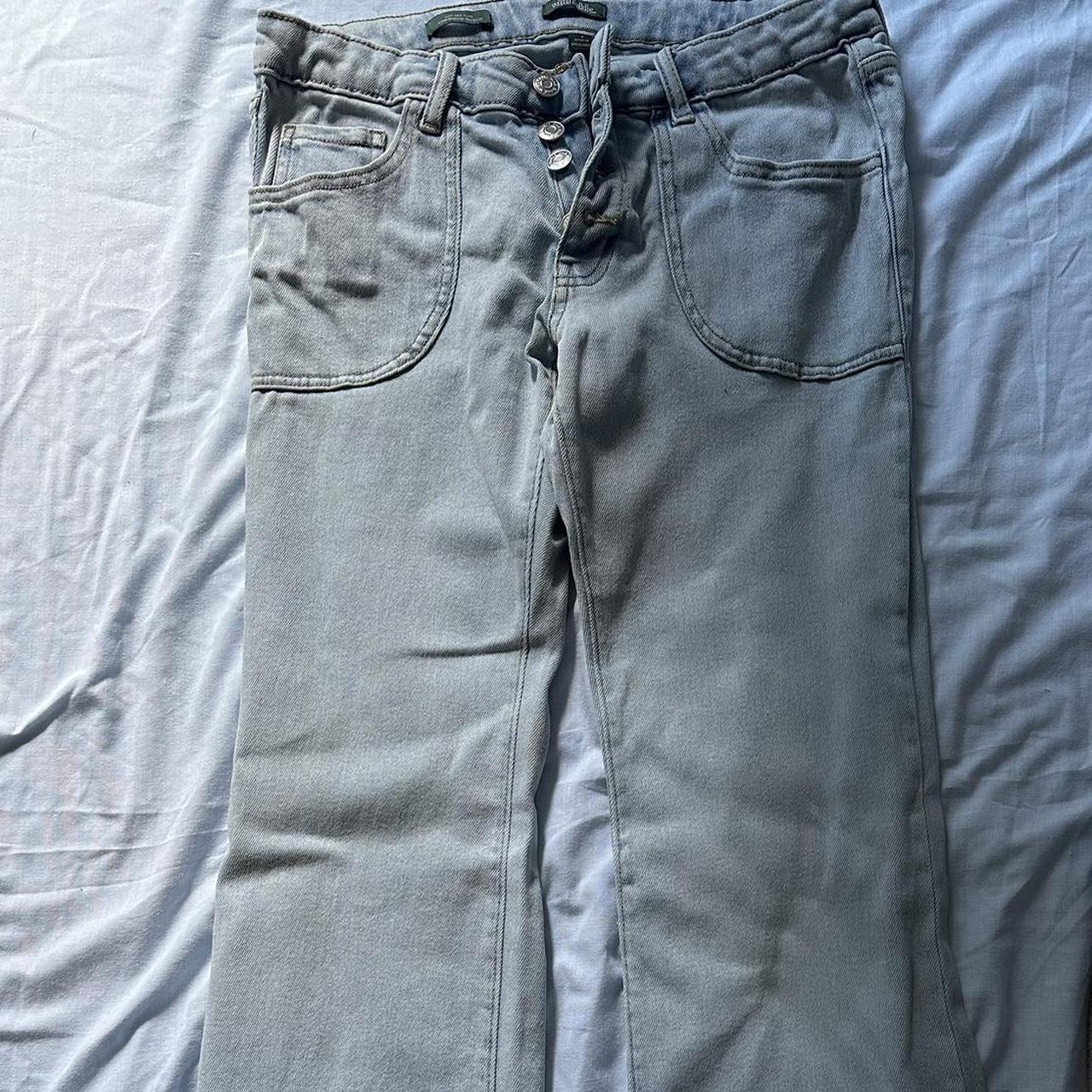 Low rise wide leg jeans from wild fable Size 8 So... - Depop