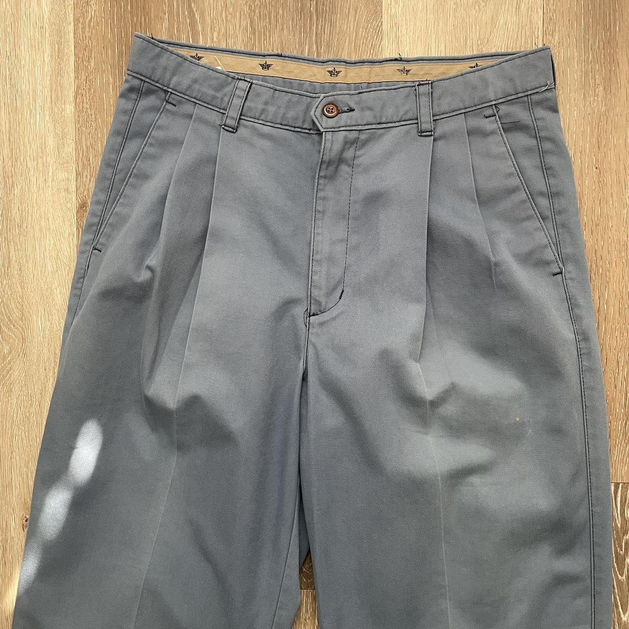 Dockers Men's Blue and Yellow Trousers | Depop