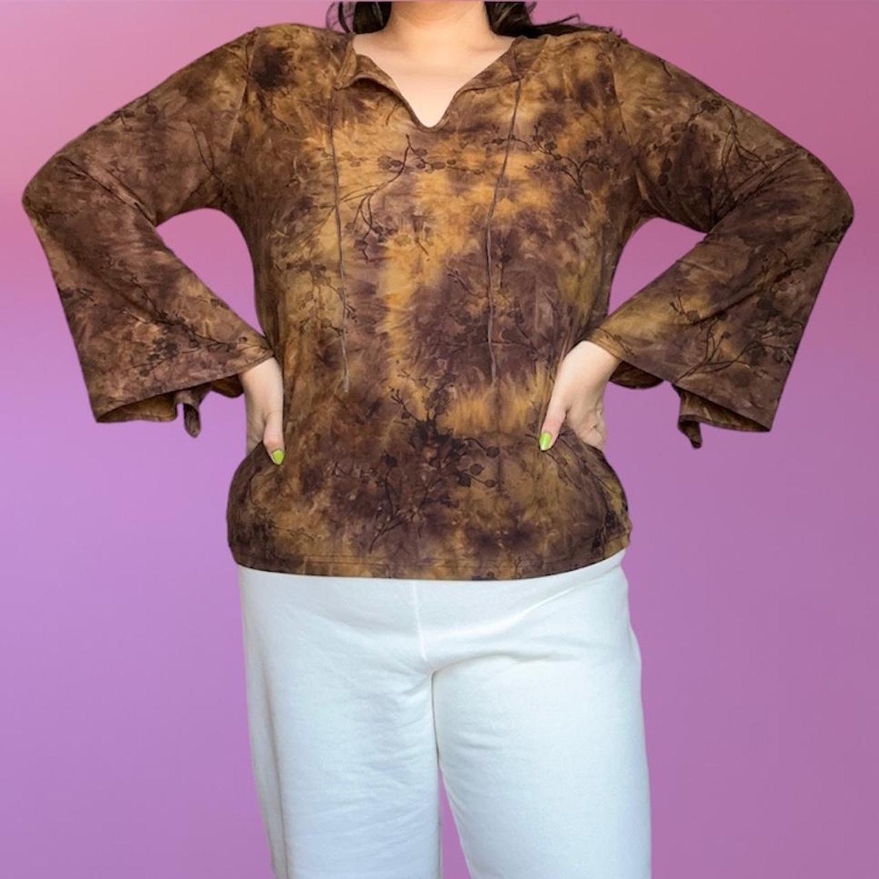 Avenue Women's Brown and Tan Blouse