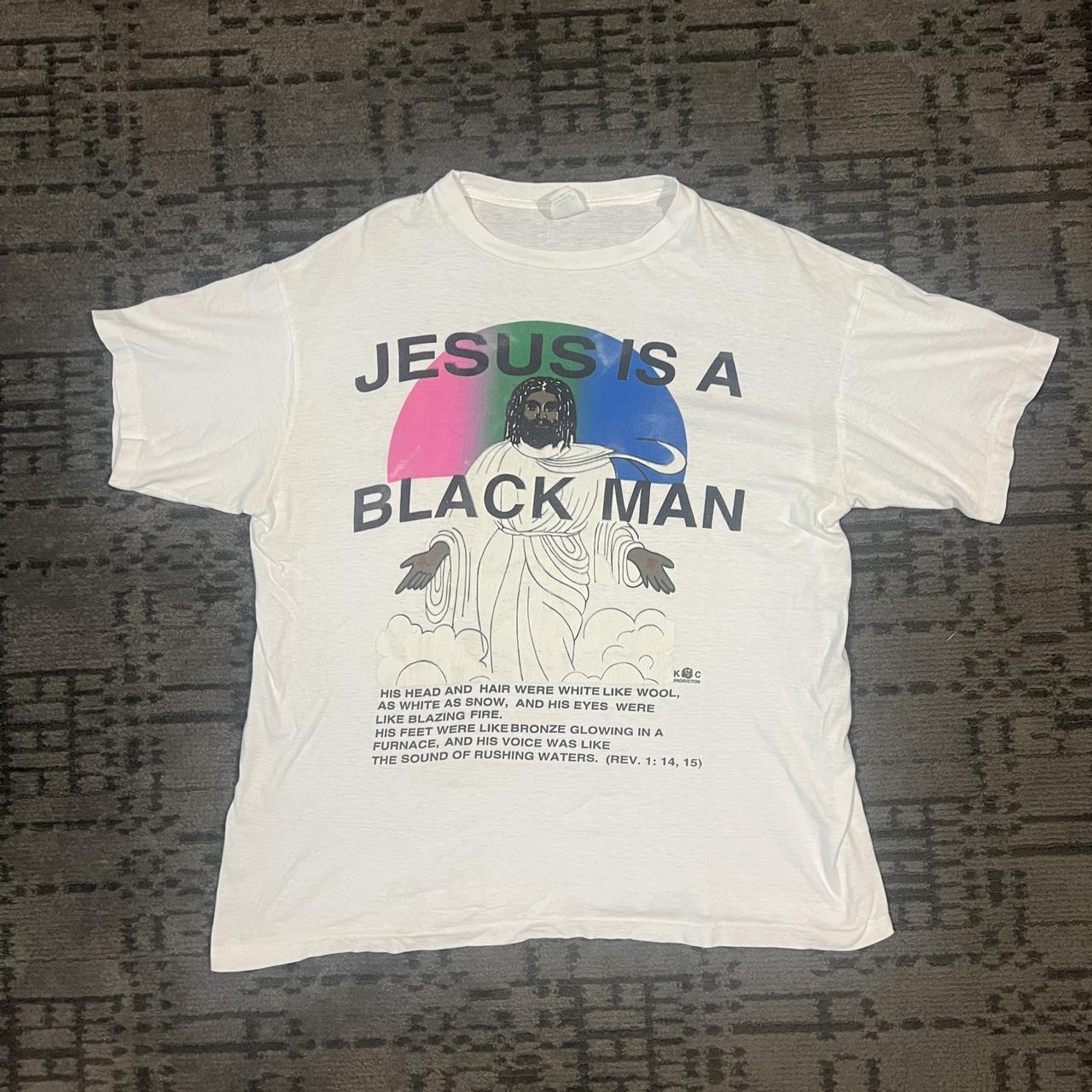 Vintage Jesus is a Black Man shirt Tagged size XL | Depop