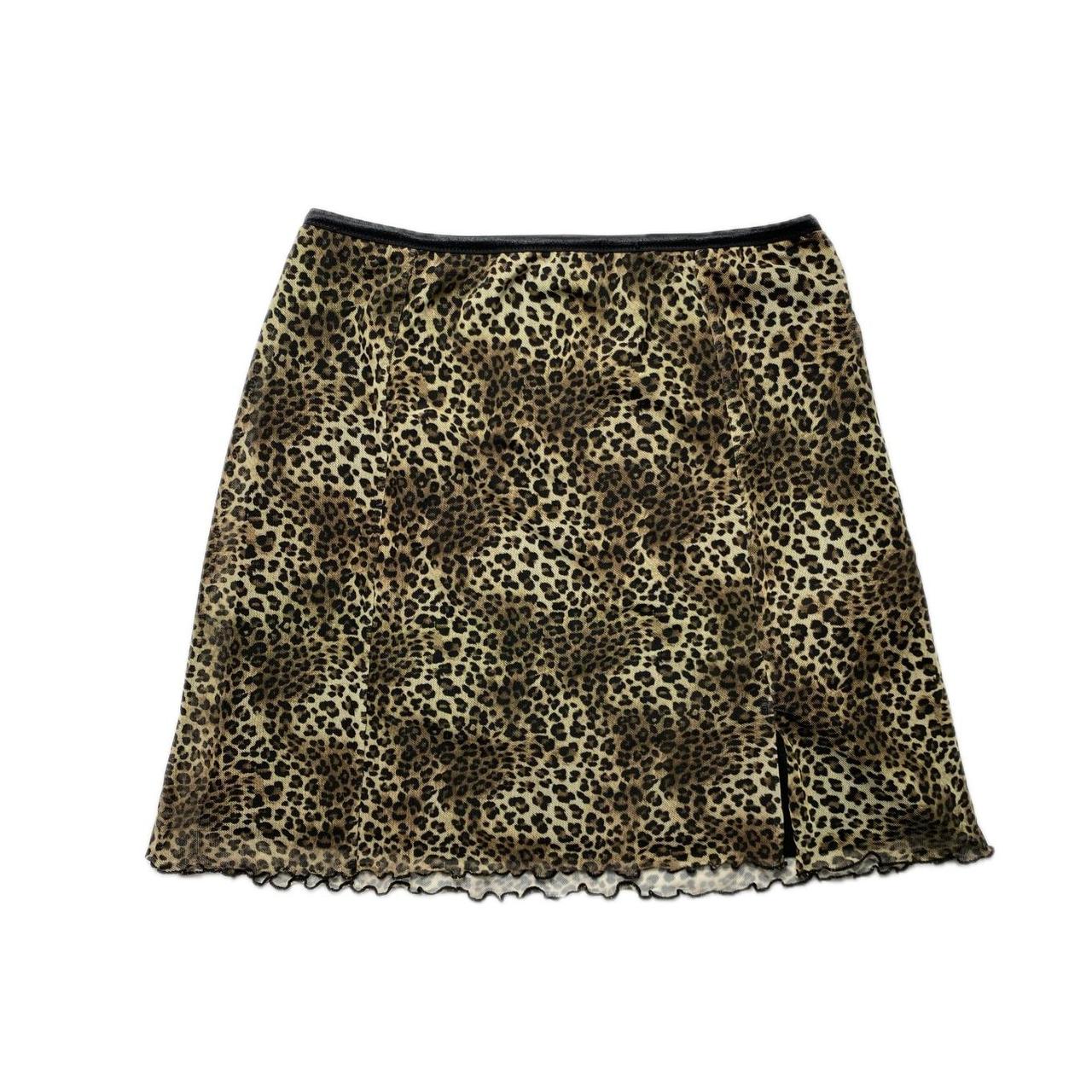urban outfitters 90s leopard print micro mesh