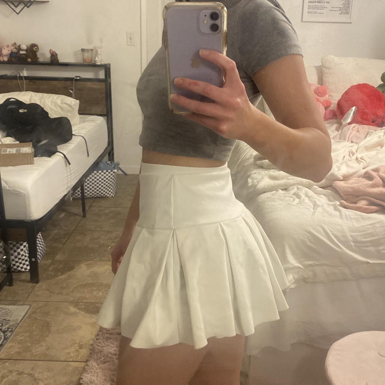 Princess Polly Women's Mini Skirt White – Rescue Me Pleat