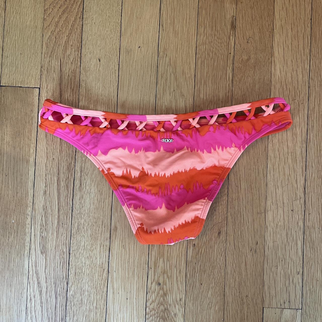 Roxy Women's Pink and Orange Bikinis-and-tankini-sets | Depop