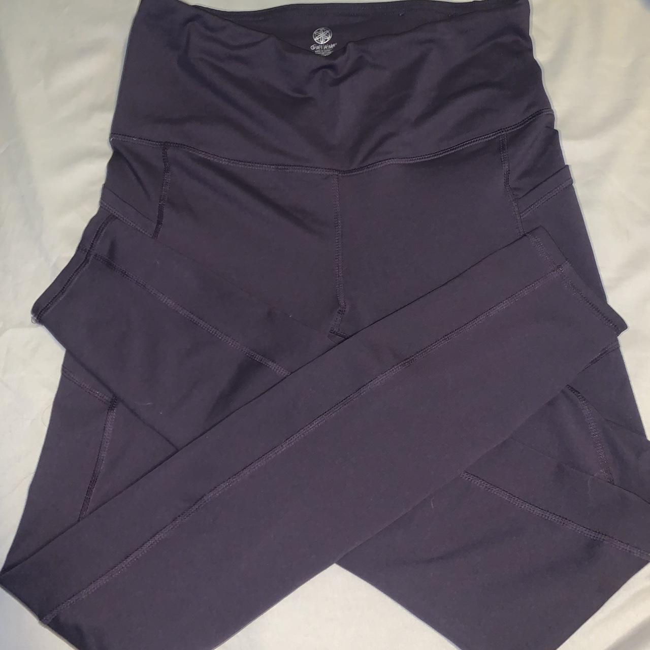 dark purple leggings size M worn a few times but - Depop
