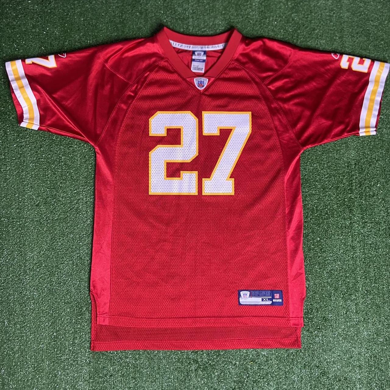 Reebok Kansas City Chiefs #27 Larry Johnson Jersey - Men's XL