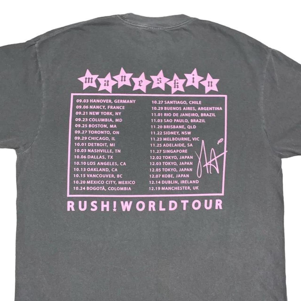 2023 Måneskin RUSH World Tour T-Shirt XL Concert MSG | Depop