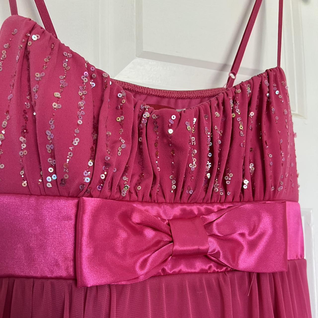 Pretty Pink Dress — bows & sequins