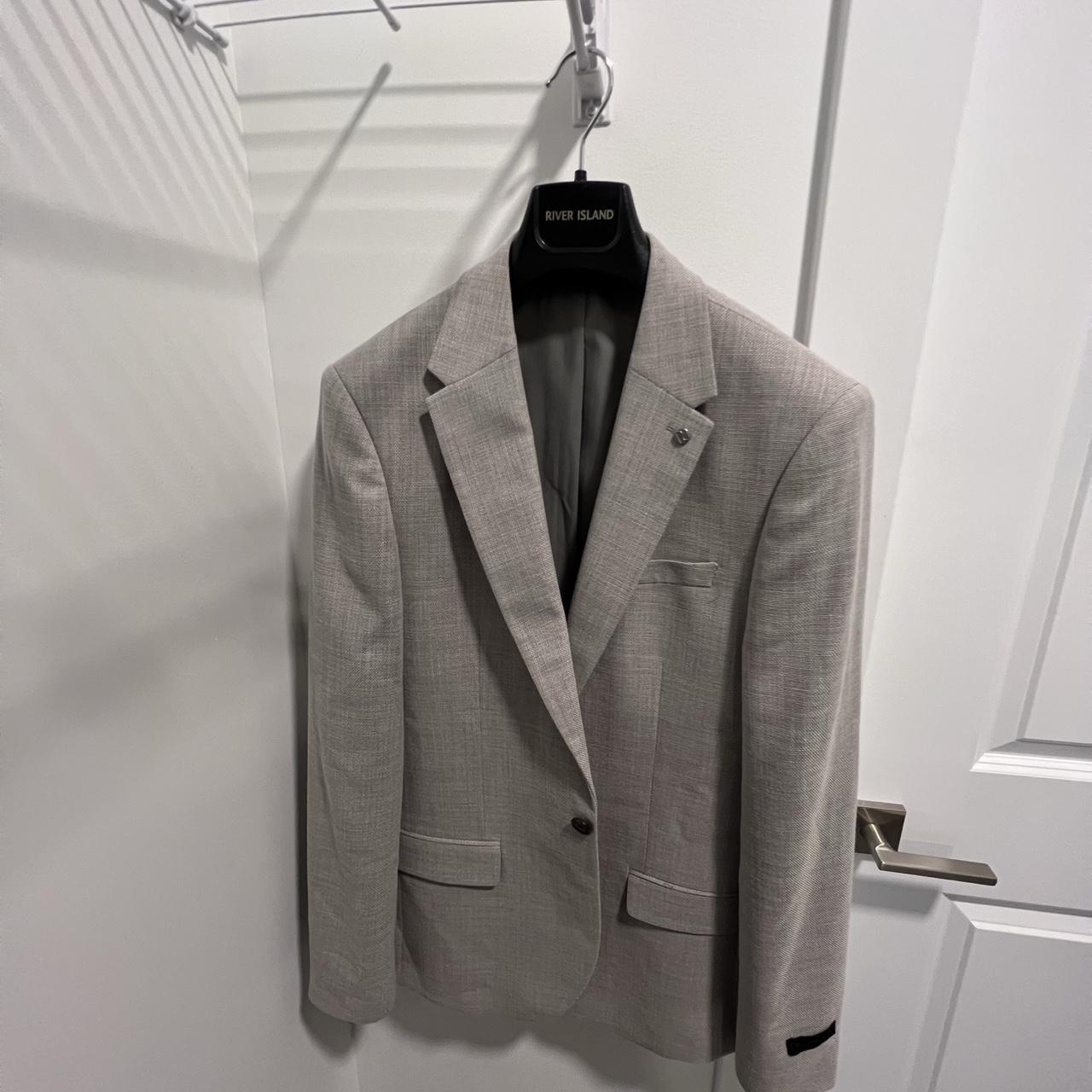 River Island Men's Grey Jacket | Depop