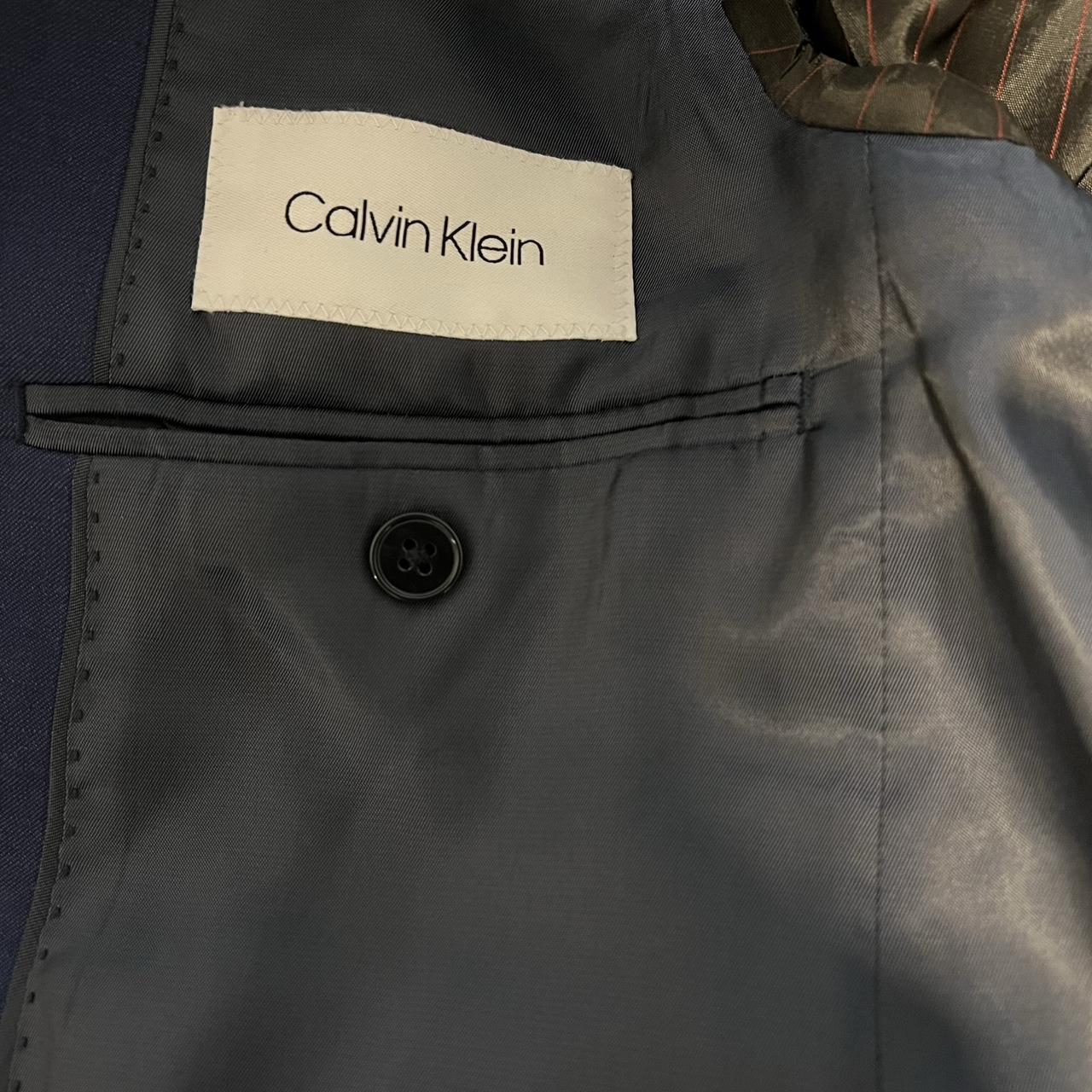 Calvin Klein Men's Blue Suit | Depop